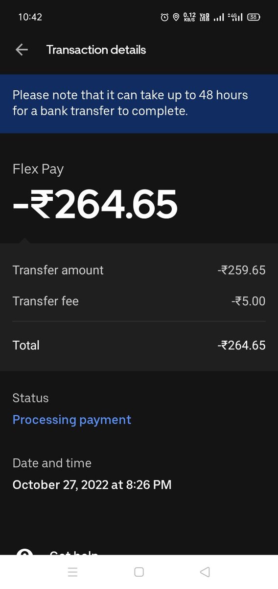 KirannKichcha's tweet photo. You must be shame on u @Uber_Support charging 5rs for same day payout and still it's not credited if u can't transfer amount on same day then why r u charging 5rs extra @Uber @Uber_India https://t.co/2mW7yby9MP