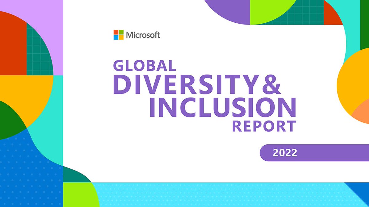 Globally, we are a more diverse Microsoft than ever. Our 2022 Diversity & Inclusion Report reflects the intention, work, and accountability behind our unwavering commitment to increase representation, strengthen inclusion, and sustain pay equity. aka.ms/DIReport