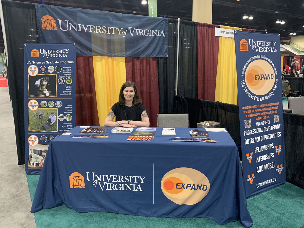 ExpandUva's tweet photo. Drop by the EXPAND booth at @sacnas #NDiSTEM2022 to learn more about our life sciences graduate programs at UVA and the great career and professional development opportunities our students have access to! #SACNAS2022 #UVA #EXPAND #LifeSciences #Biology #EnviSci #Psychology #BIMS https://t.co/MeDEHSMc1x