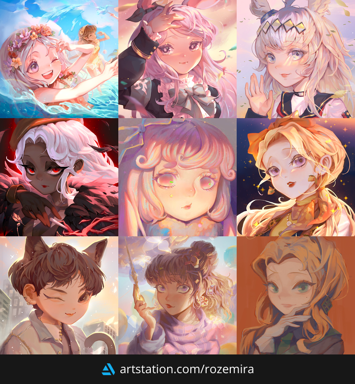 rozemira's tweet photo. Happy #ArtStationDay 🥰 https://t.co/mvHs5IE9wk