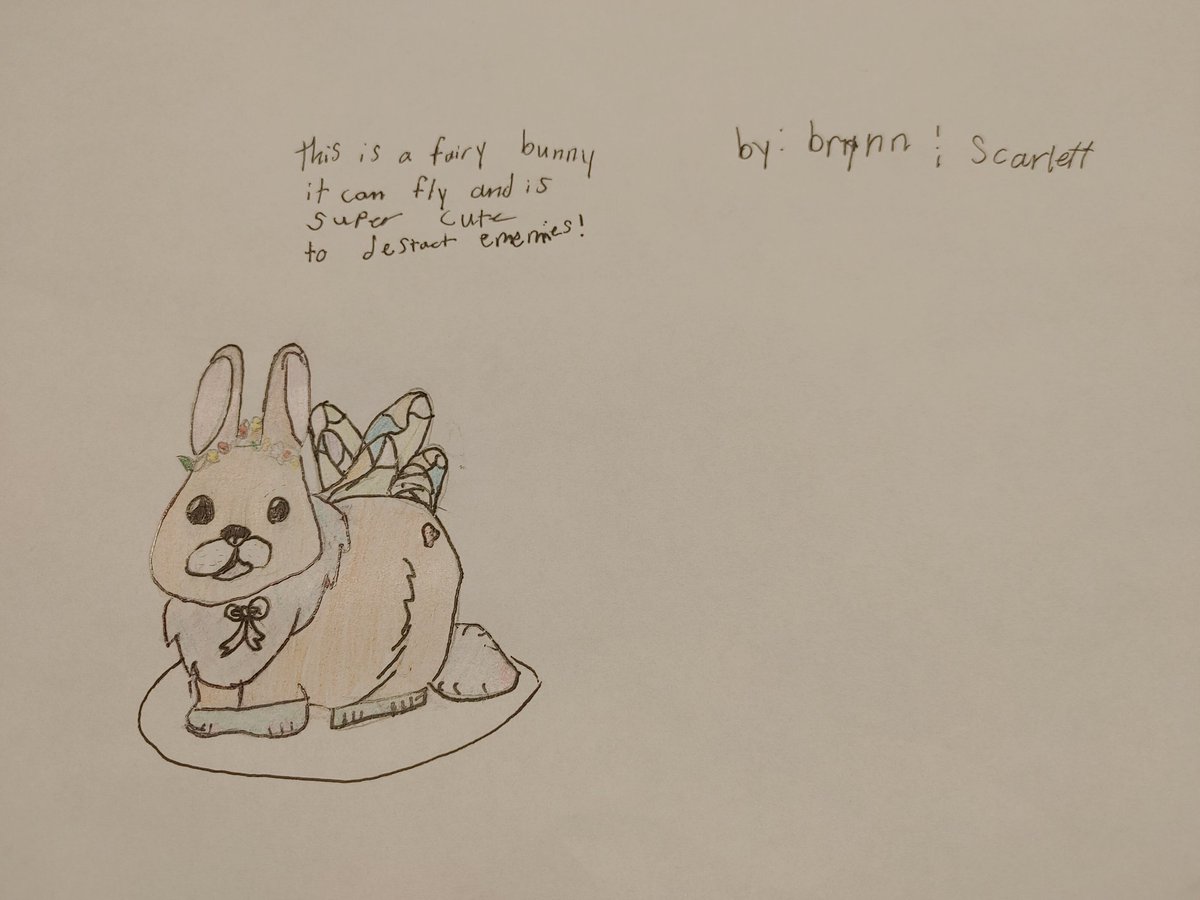 RebeccaBeiter's tweet photo. A few more pets! A Halloween goblin, a fairy bunny that defeats enemies with its cuteness, a butterfly that expresses emotion with its wings, and a slime fairy with a mushroom tutu. #classcraftpets @classcraftgame https://t.co/TDcnLsBupZ