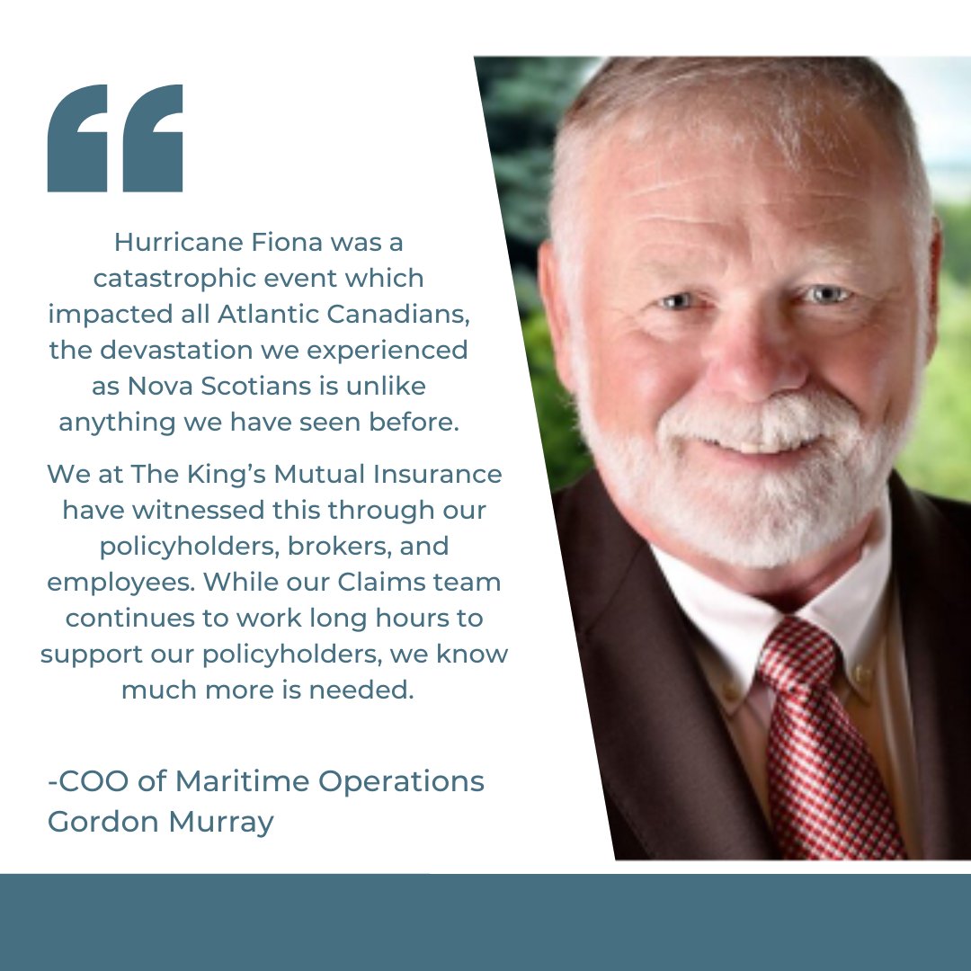 kingsmutual's tweet photo. Following the devastating effects of Hurricane Fiona, we are proud to have the opportunity to contribute to the rebuild through a $20,000 donation to the Canadian Red Cross. 
For more information on Hurricane Fiona Support please visit: https://t.co/9TJJ1CT66l https://t.co/H7d6inWzAU
