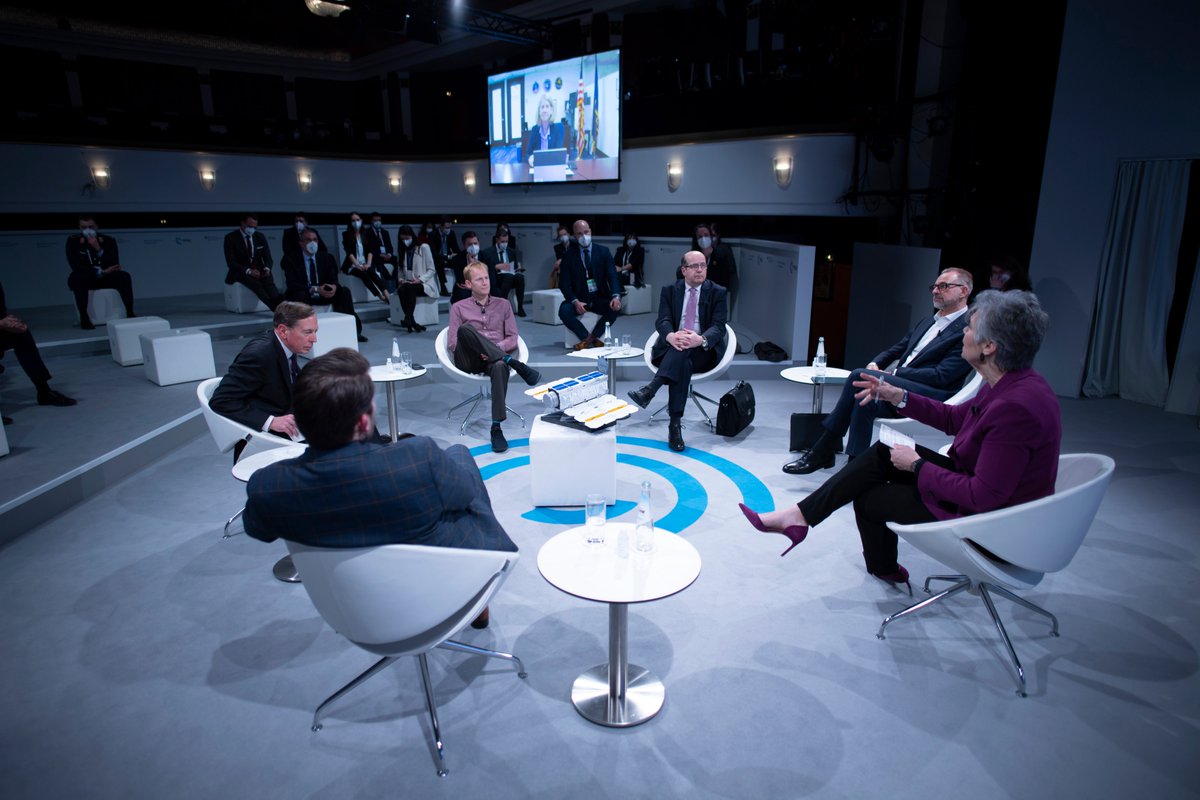 MunSecConf's tweet photo. Konstantin #Vorontsov, a senior Russian Foreign Ministry official, has threatened to target Western #space infrastructure, such as commercial #satellites.
At #MSC2022, we discussed the geopolitics of space with a group of experts. Re-watch: https://t.co/vA9YAZ9J5R https://t.co/hK9sdm0TeR
