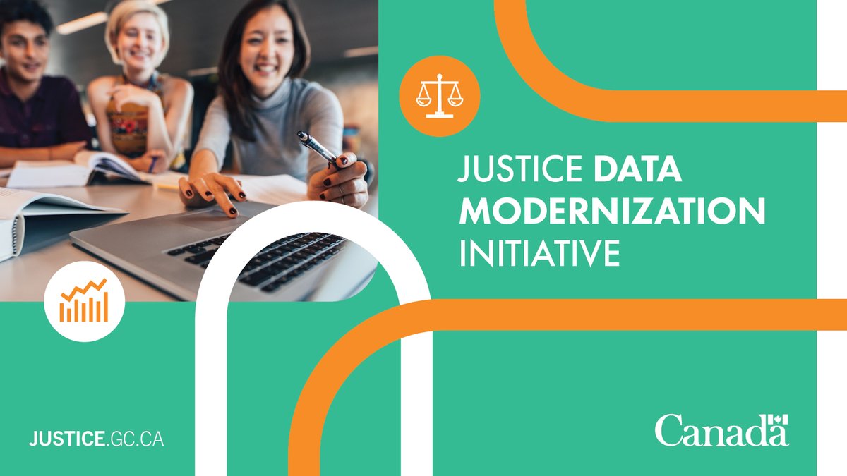 JusticeCanadaEN's tweet photo. The Justice Data Modernization Initiative aims to improve the way we collect &amp; use data to address the overrepresentation of Indigenous people, Black and other racialized individuals in the criminal justice system. More about this initiative: https://t.co/UTnFjMUAF1 
#A2JWeek2022 https://t.co/ipXB95sdem