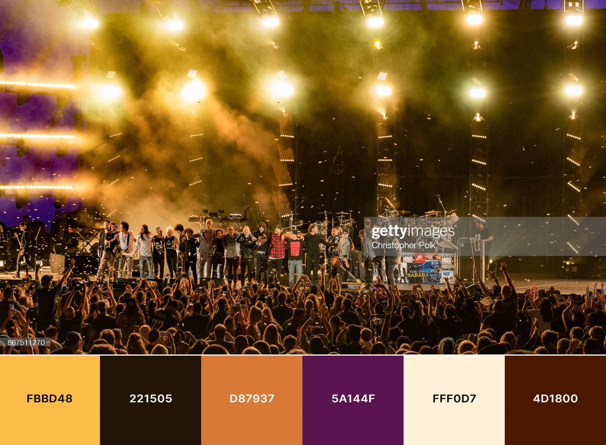 I know this isn't spooky related, but I wanted to make something to commemorate the Hollywood Bowl show, so I tried picking some Halloweeny colors from a shot of the show.

#linkinpark