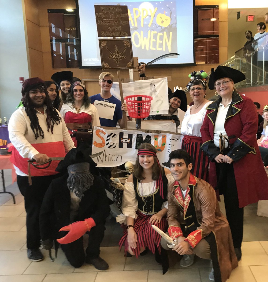 Schmidt lab rocked the pirate theme for the annual @UFBME Halloween Lab Decorating contest!