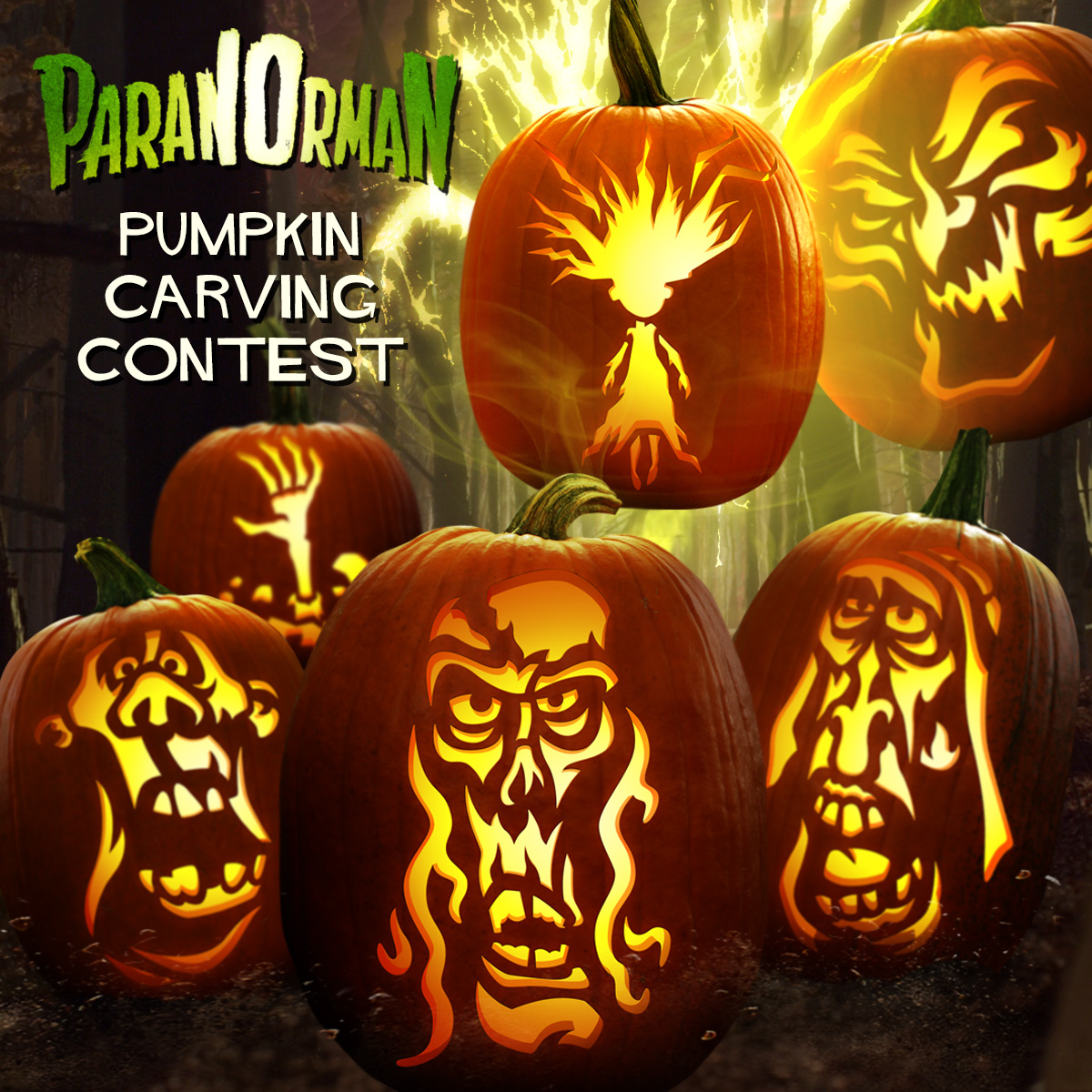 LAIKAStudios's tweet photo. Hurry, the Season of the Witch is waning! We’ve got a host of #ParaNorman10 pumpkin carving patterns from @zombiepumpkins to inspire your entry in the #LAIKApumpkincontest. Enter for a chance to win $150 at @hottopic, ParaNorman and Coraline UHD Steelbooks, and more (Link in bio) https://t.co/rv7IQr4XWg