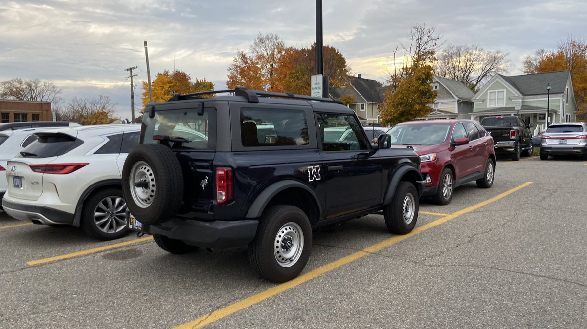 Some good #GoBlue Samaritan must have thought that a MSU fan was playing a prank on me and flipped my M back to right side up had it had been a “W” all week.