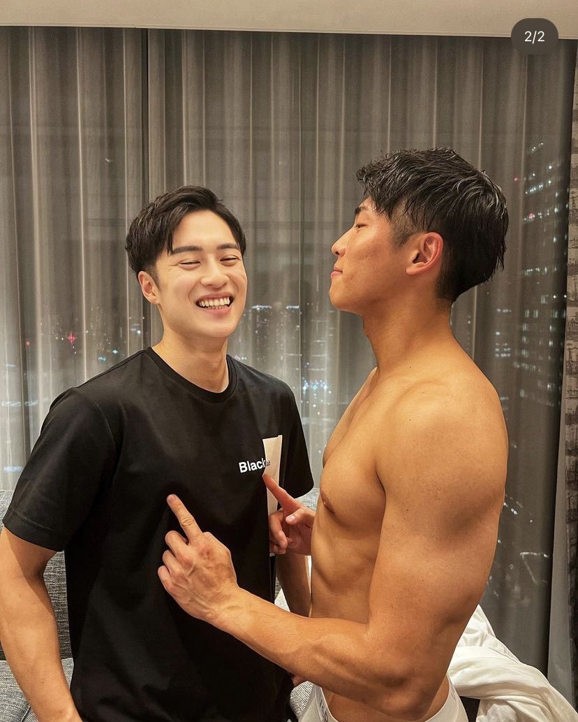 Xユーザーのcreed (BKK in October 🇹🇭)さん: 「Are you guys excited? BOTTOM RYO x  TOP CHINKOU collaboration is finally happening! 😭❤️ Heres another photo  of them showing their good chemistry and connection! Bottom Ryo