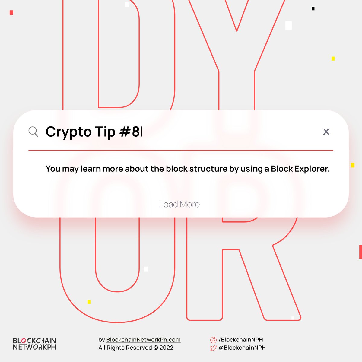 Connectweb3ph's tweet photo. π Crypto Tip #8
You may learn more about the block structure by using a Block Explorer. βπΌ
#DYOR #BNP #bnphupdate #investingtips #investing101 #CryptoPH
Here's how ππΌ https://t.co/0bBVR6lgvV