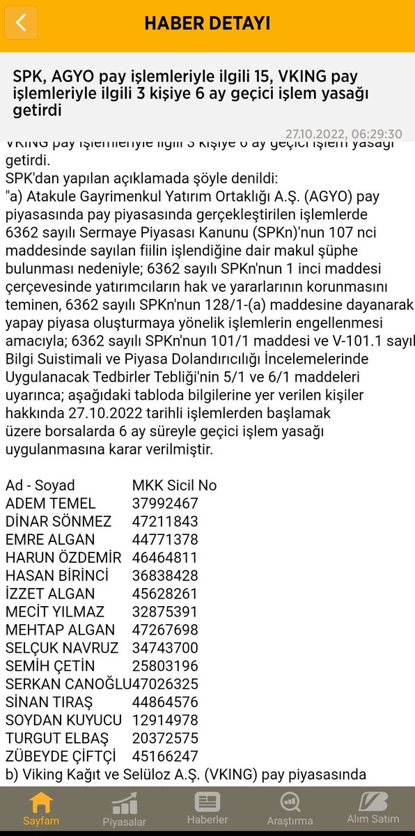 Bunlar #AGYO hissesinde şerefsizlik yapanların listesi.
Yaktılar insanları.
#bist100 #Smartg #Hektas #penta #yeotk #GESAN