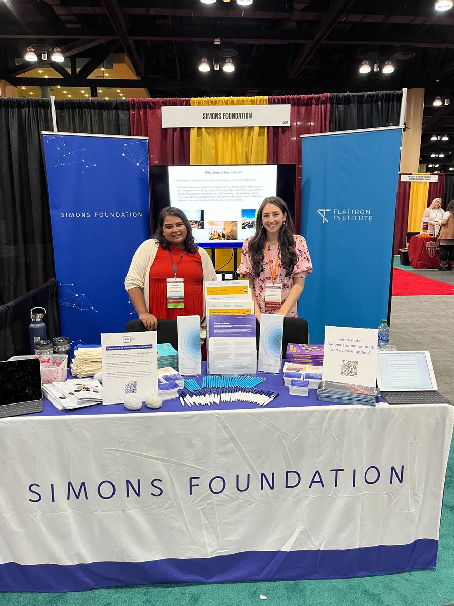 Come visit us at booth #1504 at the #SACNAS2022 conference today and tomorrow! We will be here to answer questions about open positions & upcoming grant opportunities - and to hand out some pens, stickers, candy and even swag from @QuantaMagazine! #NDiSTEM2022