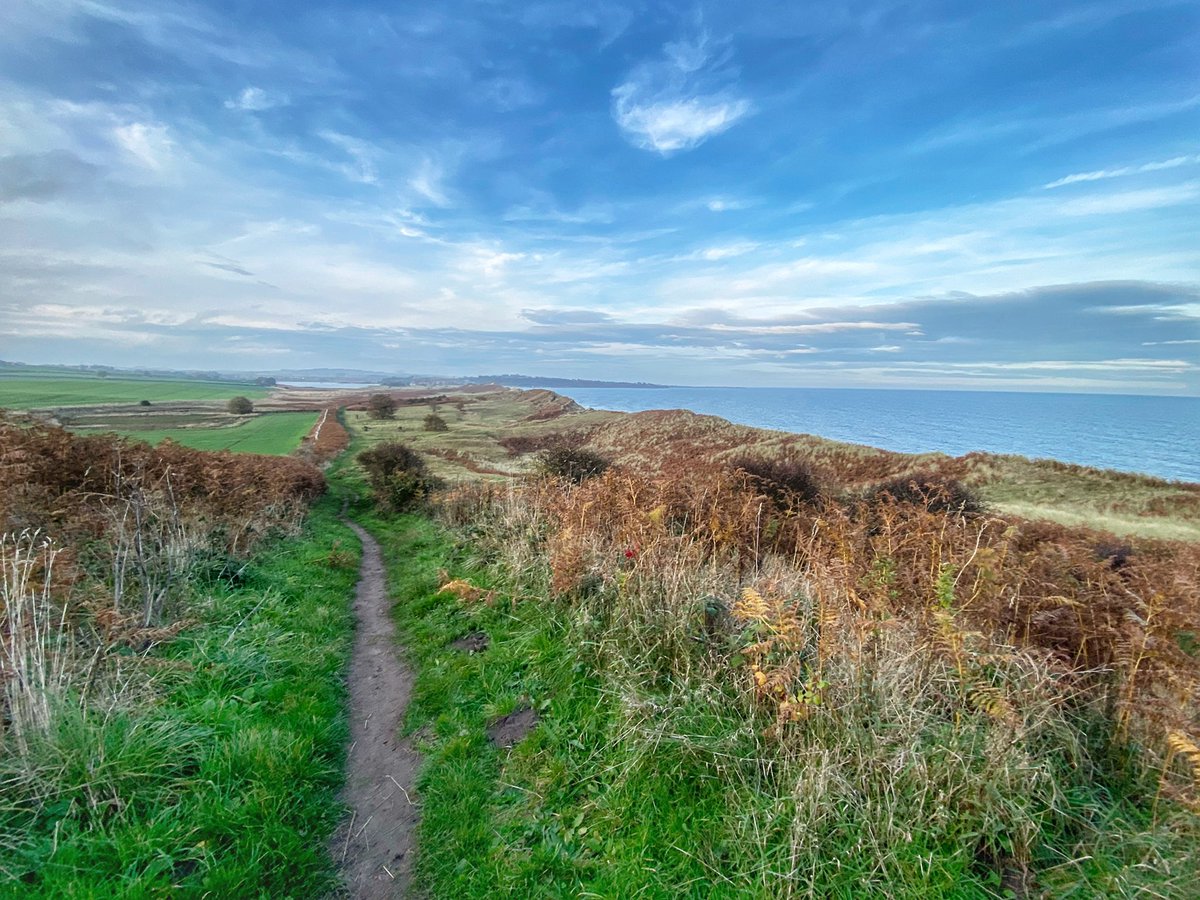 Stuck to the #englandcoastpath today as their was a monster high tide. #running #Northumberland #trailrunning