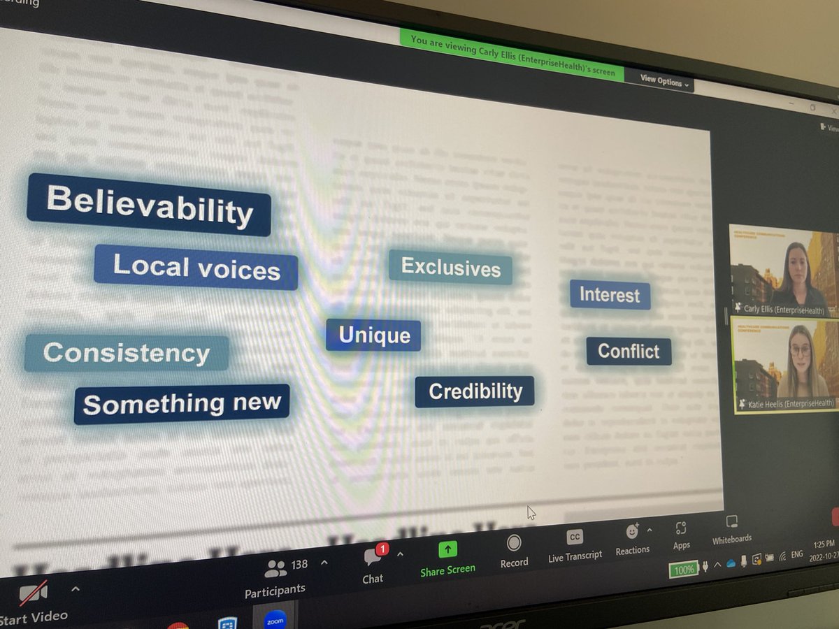 Nina_Ambros's tweet photo. Great tips on working with the media from @car_ellis &amp; @Katieheelis from @ehocchealth #COMHealthCare 🗞 https://t.co/Llo7aVB6yn