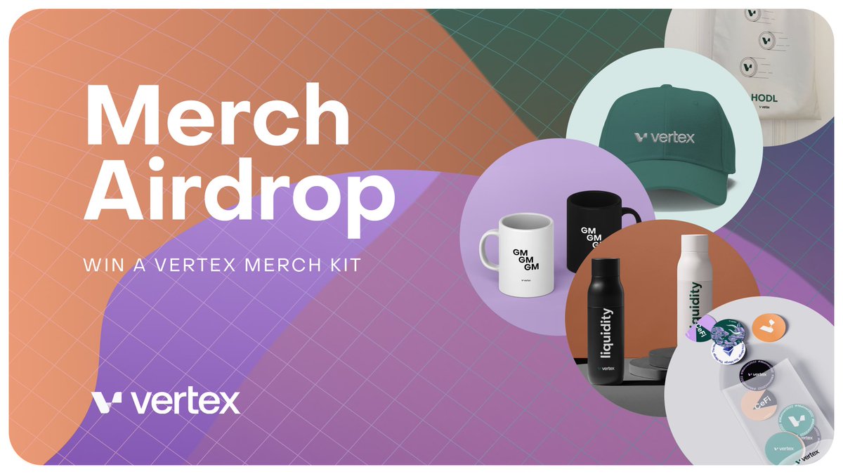It’s time to rock our SWAG 😎

You’ll now have a chance to wear the best merch in the crypto game, thanks to our merch giveaway!😅

Requirements 👇

1. Follow <a href="/vertex_protocol/">Vertex 🏔</a>
2. Join our Discord
3. RT and tag 2 friends