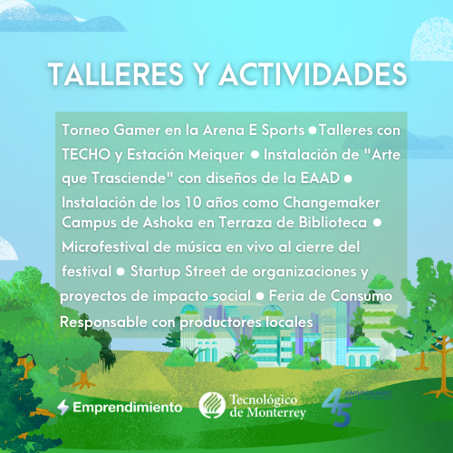 changemakerfest's tweet photo. ¿Ya conoces qué te espera en el Changemaker FEST?

3 de noviembre | Tec Campus Guadalajara | REGISTRO: https://t.co/4D0CLWVLB9
🪁¡Nos vemos en el FESTival!🎉 https://t.co/8Camp8lpEM