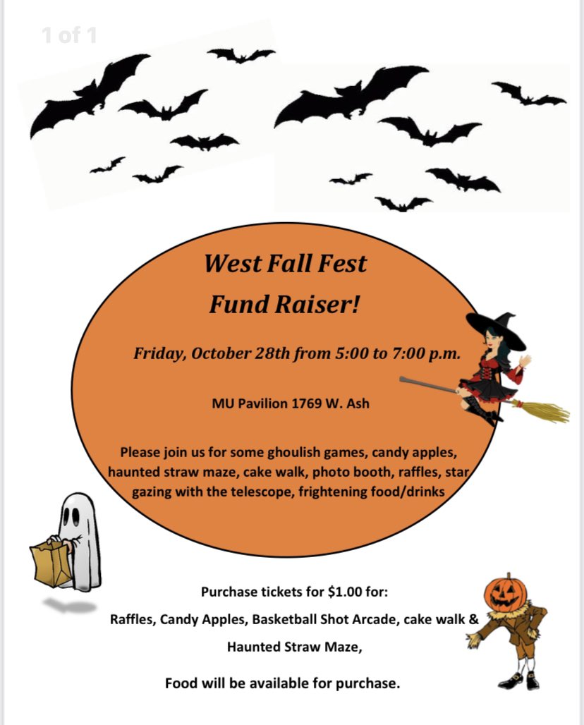 Join us tomorrow for a spooky good time! Costumes are encouraged!