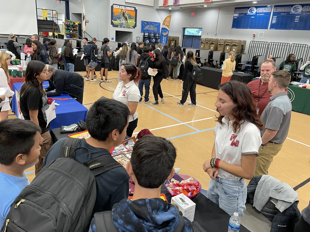 College and Career Readiness at Green Acres!  Past Chargers sharing with our present Chargers about a future in the different academies, Career and Technical Education and so much more! #cte @Redwood_ASB @MWHSPioneers @VCIShighschool #BeaChargerWithHEART