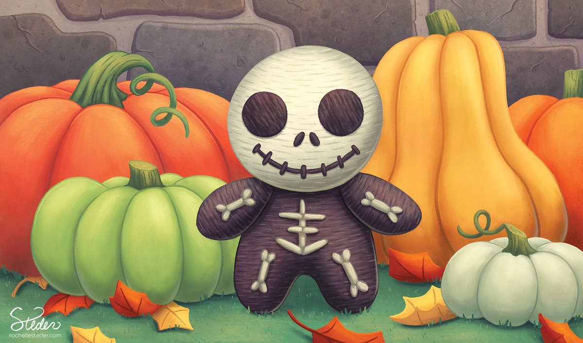 Made this adorable little Skelly art for the <a href="/xyzgamelabs/">XYZ Game Labs</a> ArchRavels: Magic Socks game expansion. Kind of wish I had a real version of him to put on my desk and make me smile when I'm working. He's perfect for Halloween! 🎃💕
#boardgames #HappyHalloween