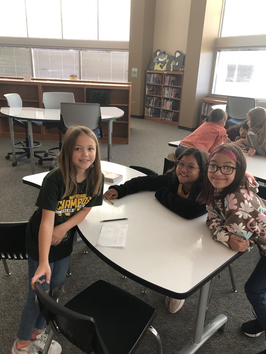 aselibrary's tweet photo. Our ASE Battle of the Books Club is an amazing group of 4th and 5th Grade readers!
#thehumblelibrarian
@HumbleISD_lib 
@HumbleISD_ASE 
@ASE_PTOHumble https://t.co/mcQqrKIfBc