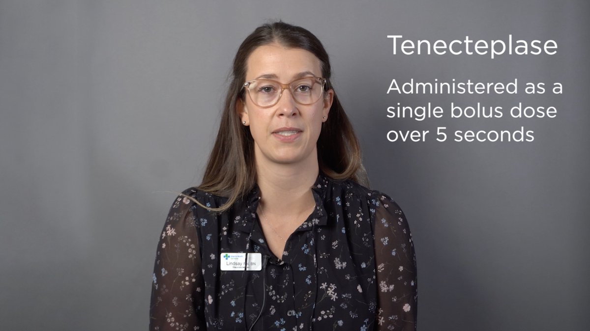DCNSNeuro's tweet photo. What a star! Thanks, Lindsay, for helping with the transition to Tenecteplase for acute ischemic #stroke in Alberta. Rollout starts Nov 1. @ActRrct https://t.co/FA8E7VSadC
