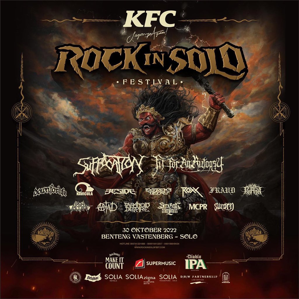besideofficial's tweet photo. Solo! Sampai jumpa akhir pekan ini. Kita panaskan @Rock_In_Solo.
Info detail lihat poster yak!
#besidemetal #rockinsolofestival https://t.co/hRnuQodtPi