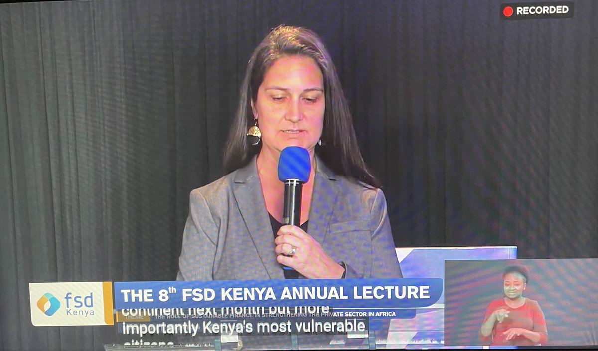 Happening now ⁦⁦<a href="/FSDKe/">FSD Kenya</a>⁩’s #AnnualLecture with ⁦<a href="/tamarabcook/">Tamara Cook</a>⁩ giving her opening remarks