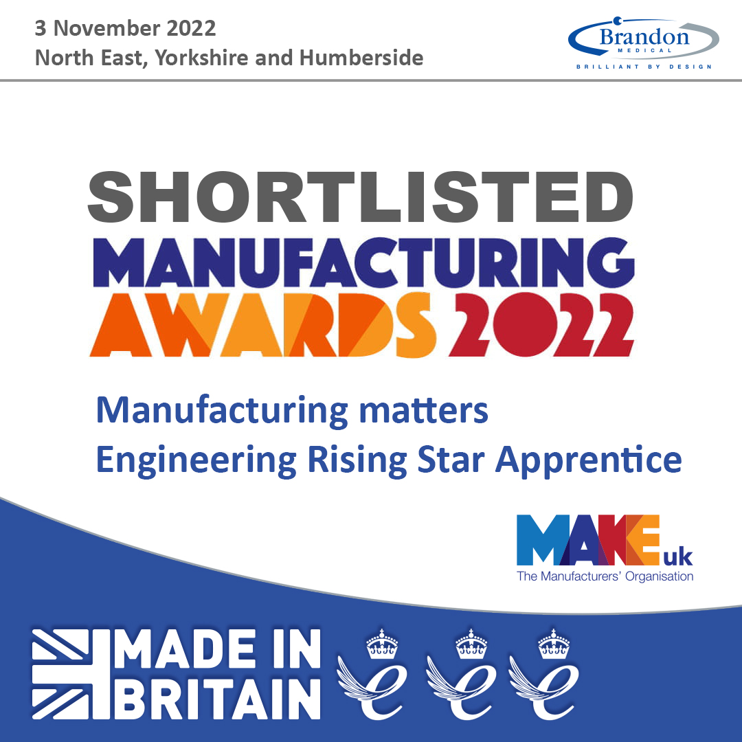 BrandonMedical's tweet photo. Brandon Medical is excited to have been shortlisted again for MAKE UK awards on two categories: Manufacturing Matters and Apprentice award categories.We are a multi-award-winning company
#brandonmedical https://t.co/xmzaFzHoZX