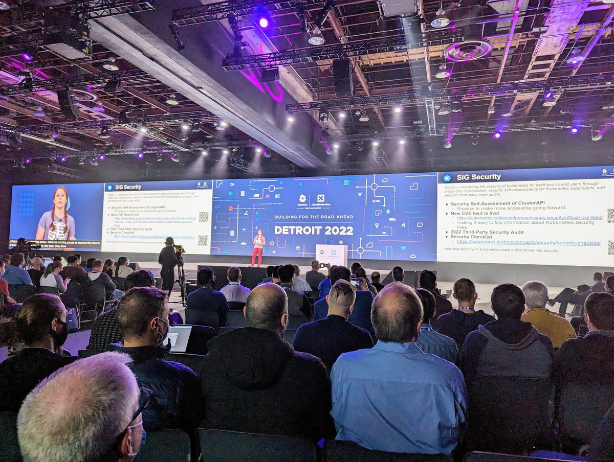 starting #KubeCon keynote with Security... What else? 
Is your #kubernetes cluster correctly configured and secured? find out for free with KuboScore kuboscore.io #k8s