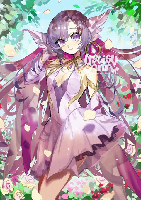ご依頼納品しました!So elegant knight girl! LovelyThanks for your request! #Skeb 