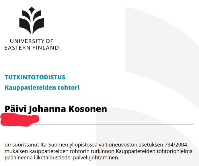 Hitsin kivaa sähköpostia tuli tänään KTM->KTT 🥳 Kiitos <a href="/UniEastFinland/">University of Eastern Finland</a> <a href="/UEF_Business/">UEF Business School</a> Olipa reissu!