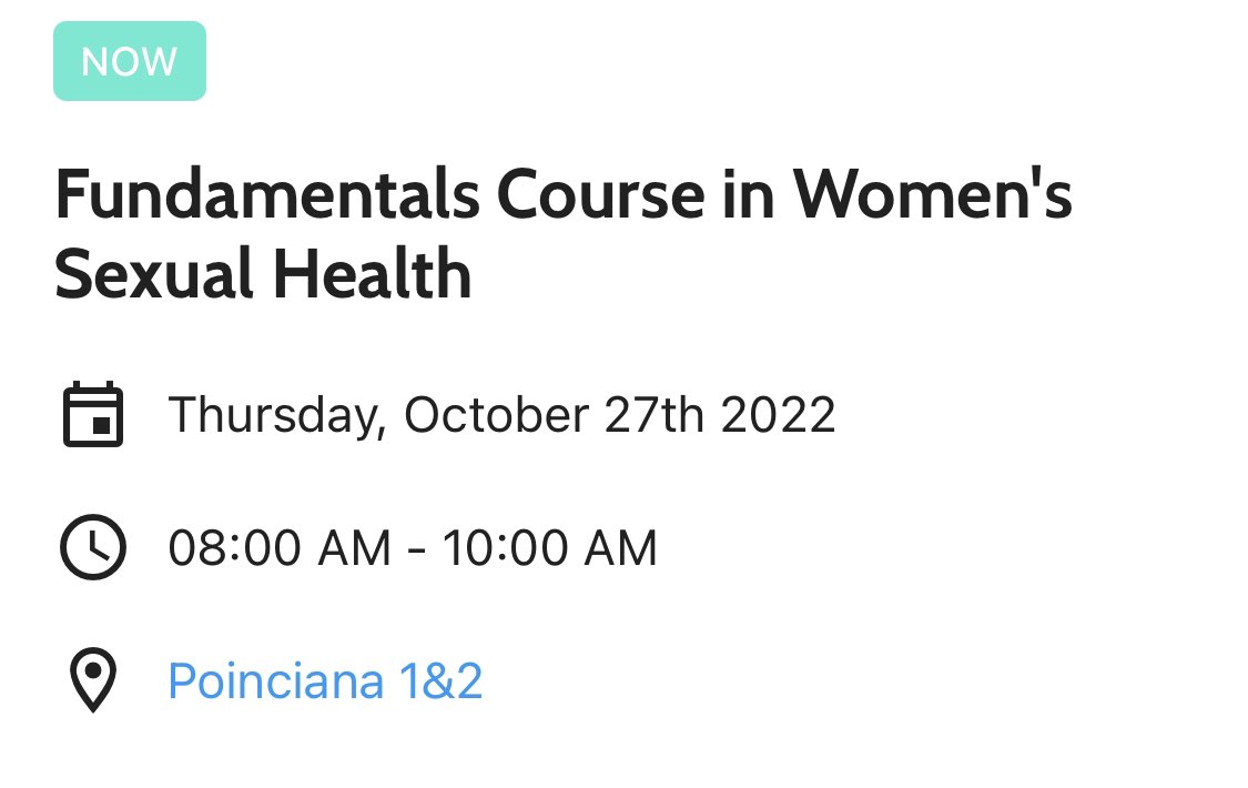 ISSM_INFO's tweet photo. Don’t waste any moment - head to the Fundamental Course in #Women #sexualheath! Amazing @drrachelrubin teaching about #GSM! @ISSM_INFO @SMSNA_ORG @ISSWSH #sexmed22 https://t.co/0lPHLiMASR
