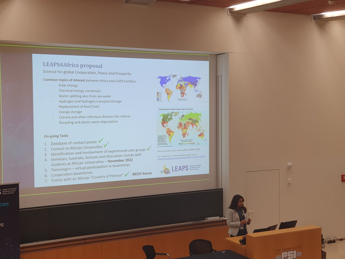 Sameaa Hassim of @synchroSOLEIL presenting at @LEAPSinitiative plenary meeting on discussions of Working Group on Education, Training and Outreach where @ESUO11 participates. Here showing a need for more inclusion, while describing current outreach driven through @HZB_BESSY