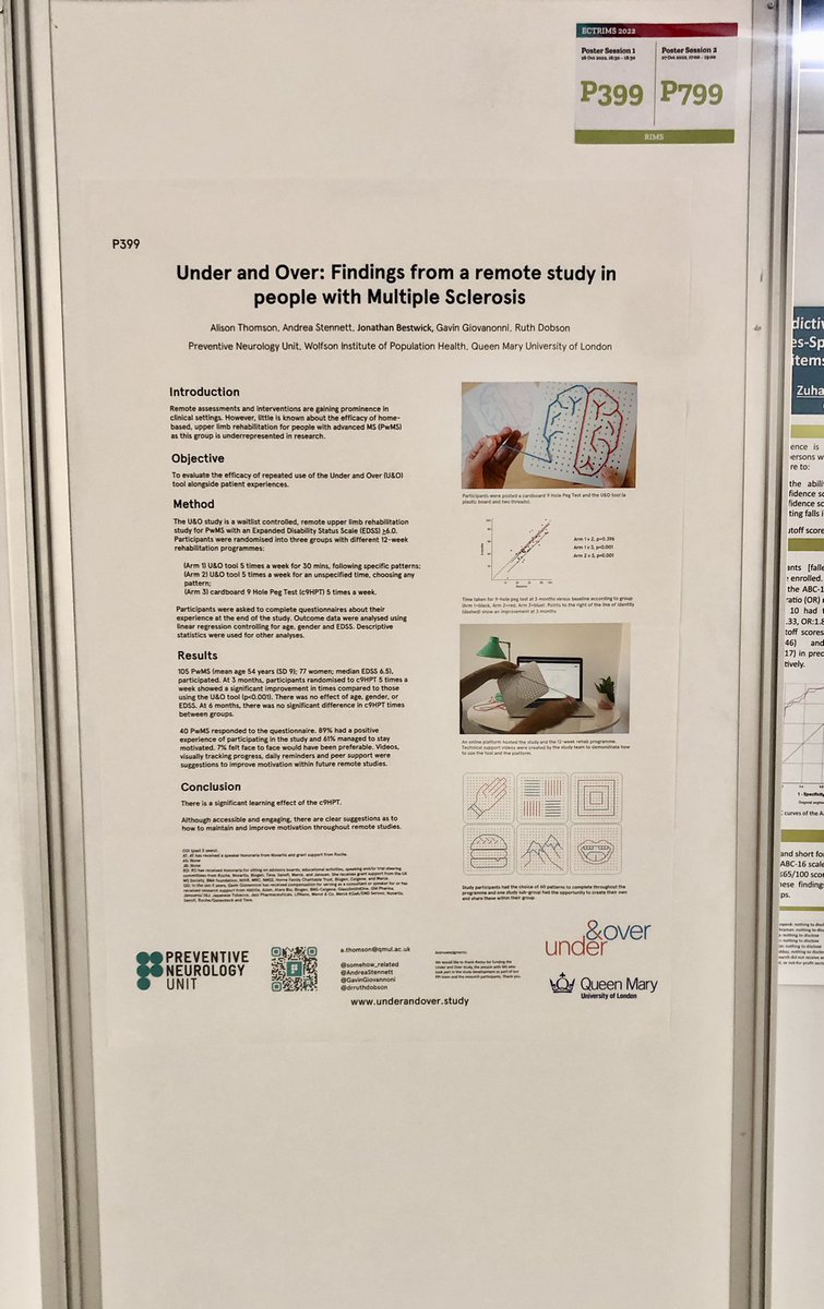 somehow_related's tweet photo. Yesterday we presented the initial results from the Under and Over study #ECTRIMS2022 #thinkhand thank you to everyone who participated! https://t.co/AKWlK8L93i