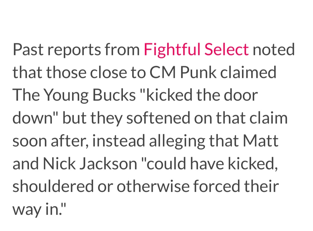 CalebAlexader's tweet photo. @GwindaleeGrondl @Cultaholic It's not accurate to say that they said it wasn't kicked in. They clarified that they didn't know for sure whether it was kicked in, or in some other way forced in. They always maintained that the door was forced open in some way. https://t.co/zFzrVHNOMM