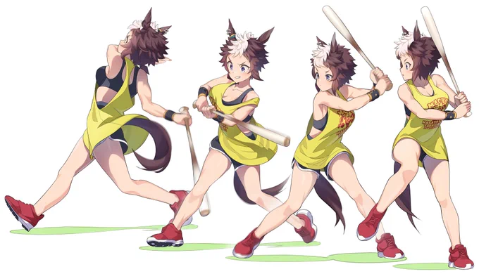 日本シリーズ第5戦、サヨナラホームランを放った吉田正尚選手の打撃フォームイラストです。感動した! 