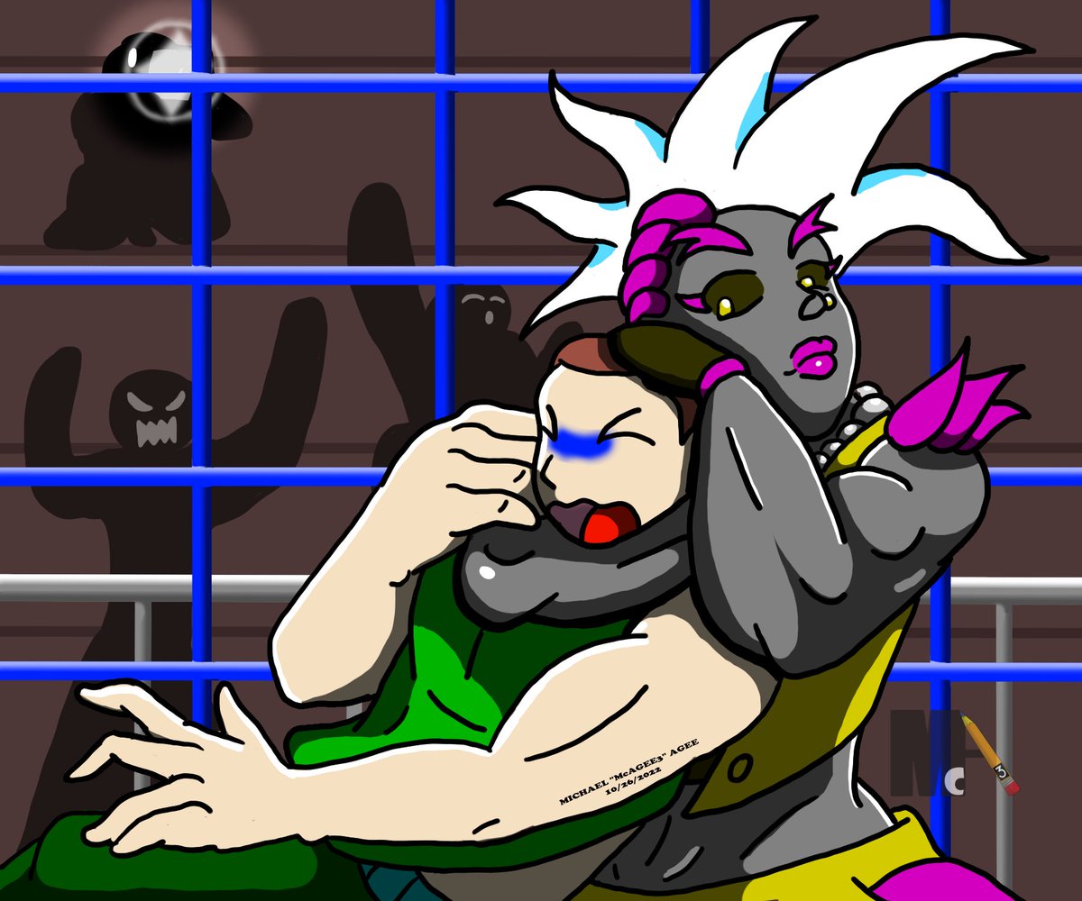 mcagee3's tweet photo. As we have finally started writing up the script for episode 6, we also start drawing our next rival for our main character. Bad Buster Bennett Jacks is a fighting tournament veteran. She overwhelms her opponents with her raw power and in-your-face brawling style. #blueninja https://t.co/sp0CP2I43n