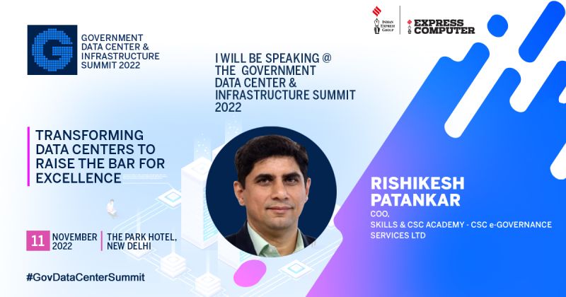 Privileged 🙏  to be participating in the #GovDataCenterSummit 2022. Thank you, Express Computer Group <a href="/academy_csc/">CSC Academy</a> <a href="/CSCegov_/">CSCeGov</a> <a href="/ceo_csc/">CEO_CSC e-Governance</a> <a href="/PMGDISHA/">PMGDISHA</a> <a href="/Tele_Law/">Tele-law</a> <a href="/_DigitalIndia/">Digital India</a> Register Here t.ly/11gdcndL