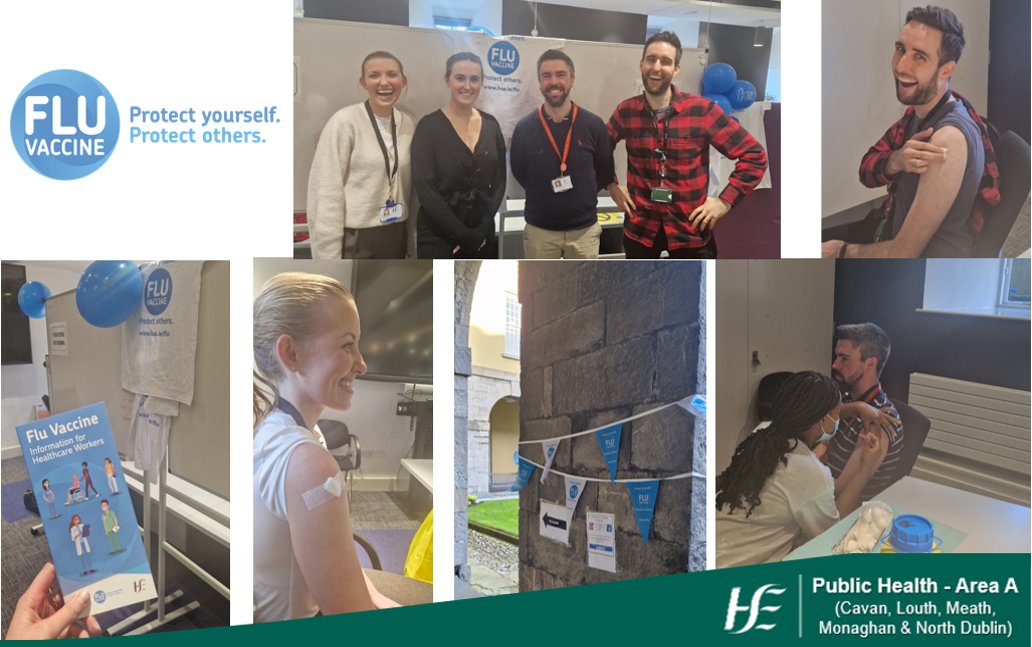 It’s flu season – it’s time to get your flu vaccine! Members of the @PublicHealth_A team received their flu vaccines at Dr Steevens Hospital yesterday. For more info.: www2.hse.ie/conditions/flu… @HSELive #YourBestShot #KeepingWellThisWinter #FluVaccine