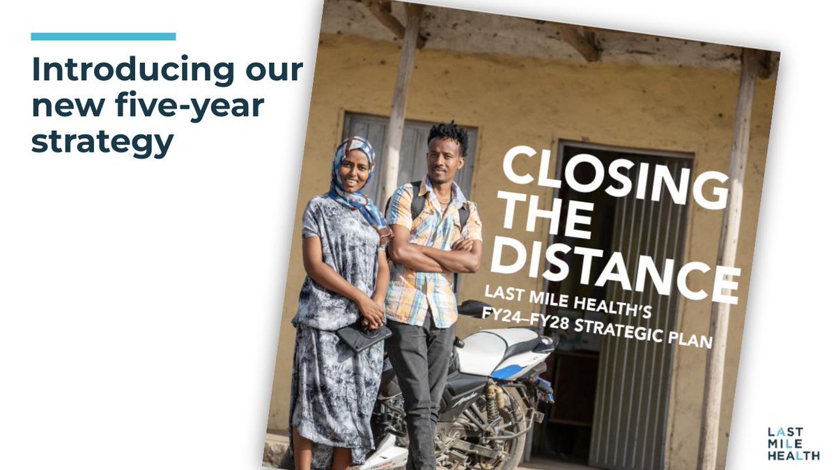 lastmilehealth's tweet photo. We're thrilled to share our next strategic plan, Closing the Distance. Over the next five years, we'll work in partnership with governments to strengthen at least 4 national community health systems to bring essential primary care to 40 million people. https://t.co/ekcsXetsSz