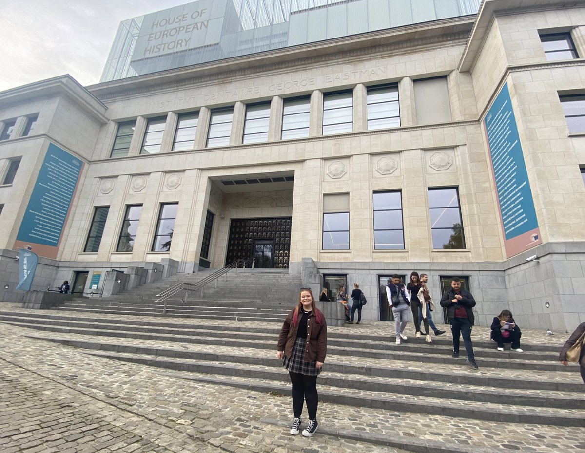 Myself and @UCCSUWelfare travelled to Brussels this morning with members of @TheUSI and other SU officers for LevelUp European Youth Forum. We are currently at the House of European History and will be engaging with workshops over the next two days !!