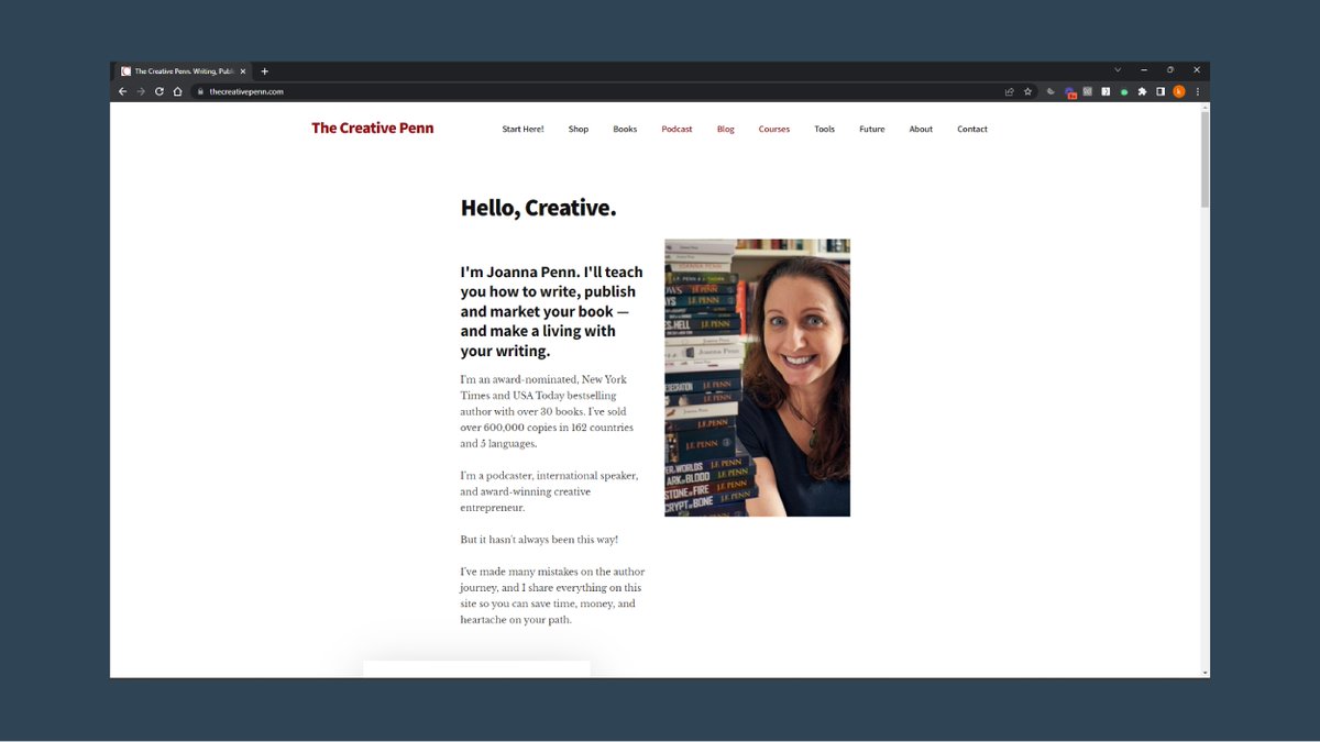 ItsKieranDrew's tweet image. The Creative Penn

Joanna Penn’s site is a great resource. 

Her podcast has interviews with a range of experts – giving you a behind-the-scenes look at the craft.

(check out the one with @dereksivers to start).