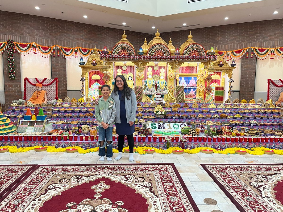 Thank you to BAPS Shri Swaminarayan Mandir for graciously hosting my son and I as part of their Diwali celebration!