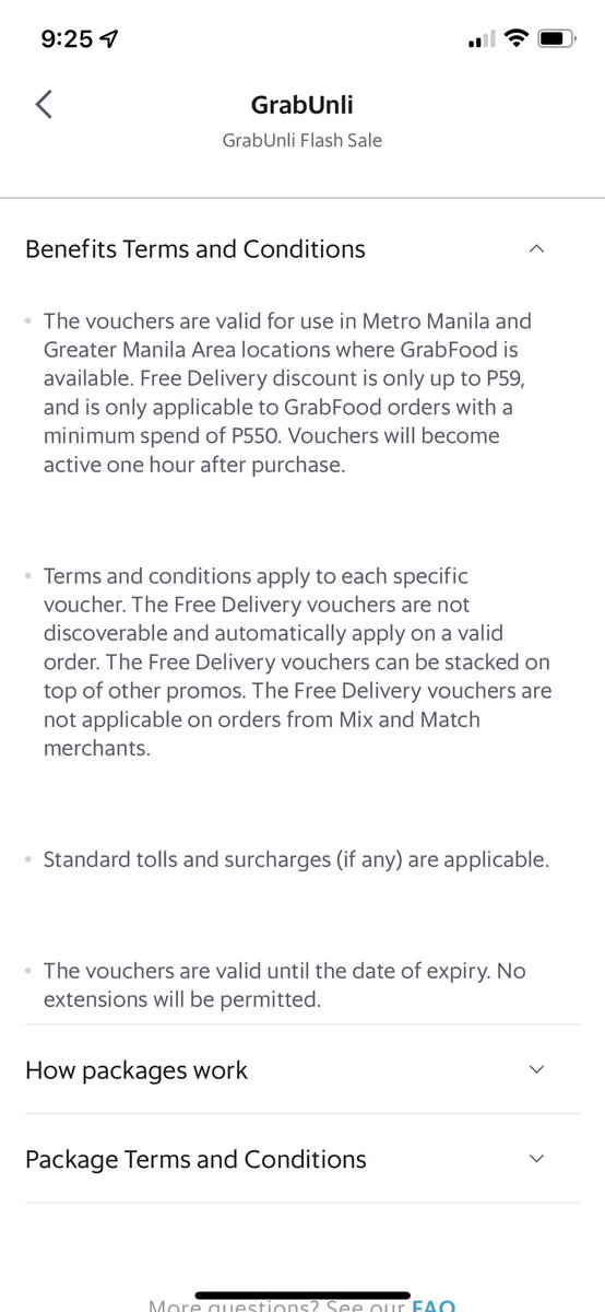 jncmln's tweet photo. The conditions from when I availed the service is met. It’s an order that is more than 550.00 yet you charge me with a delivery fee that is almost the same as standard fees? Wala palang kwenta yung GrabUnli? https://t.co/fqqsmVtA8s