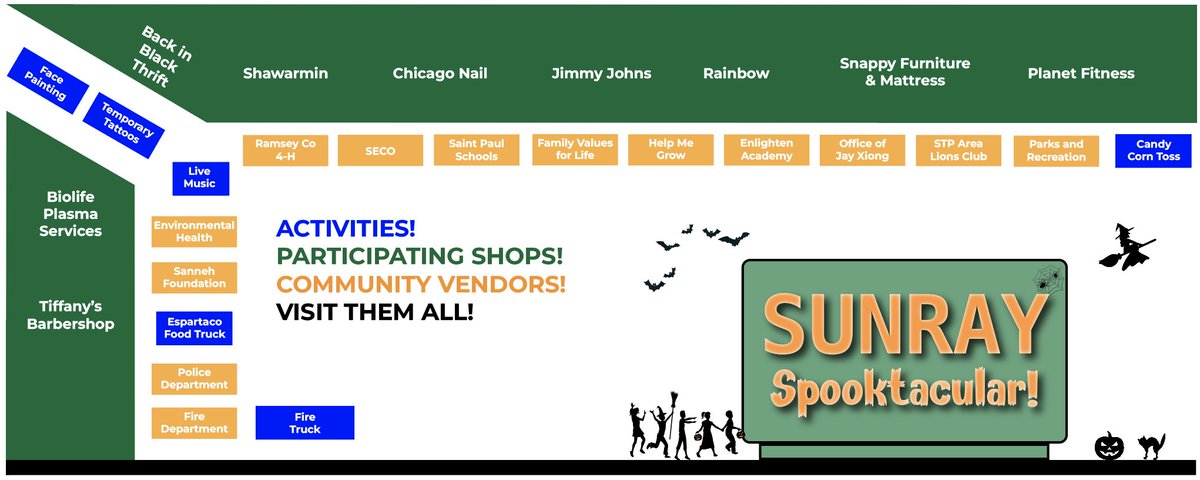 Check out this nifty map of the 4th Annual Sun Ray Spooktacular!
We're just two days away! See y'all Saturday 😁
fb.me/e/2hhmxRhTH