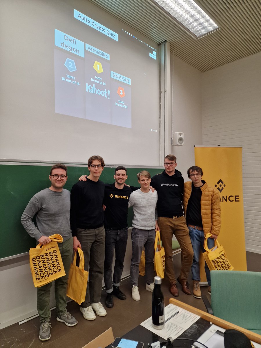 #BinanceUniversity tour cohosted a workshop about crypto 101 at <a href="/AaltoUniversity/">Aalto University</a> alongside
<a href="/AaltoMarketing/">AMS</a> and Aalto Crypto Society. 

Share with us your thoughts of the event and follow us for more crypto educational content!