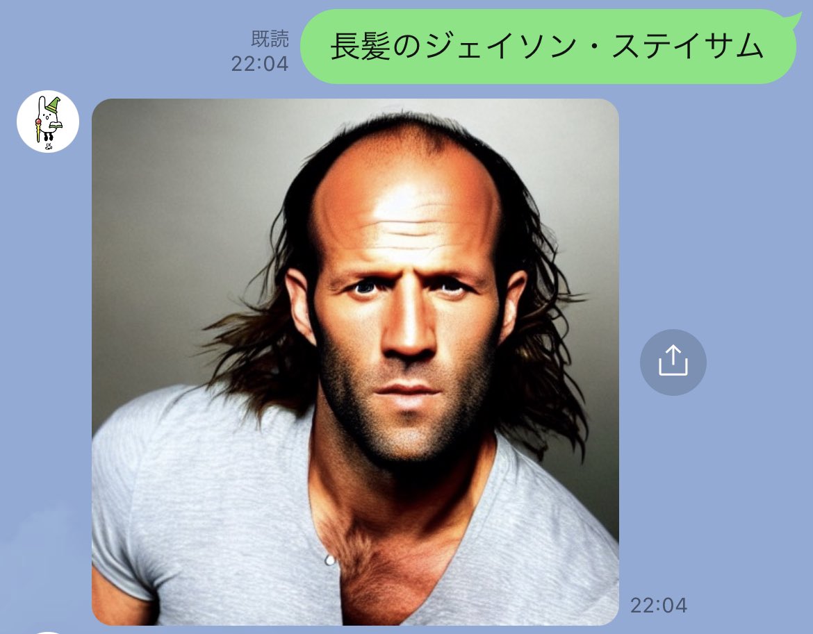 髪の毛のあるジェイソン ステイサムを描かせようとしてもaiが拒否する Togetter