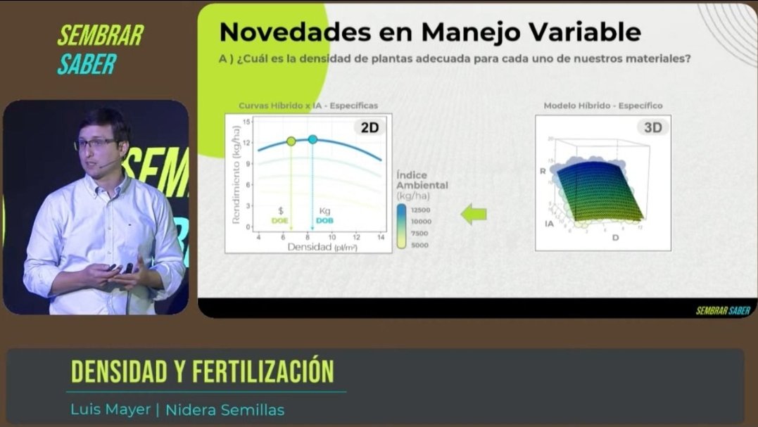 #Maiz #SembrarSaber <a href="/NideraSemillas/">Nidera Semillas</a> Utilizar un híbrido moderno sin utilizar el modelo de recomendación de densidad por ambiente de cada material es, no aprovechar todo lo que la genética tiene para dar.Los híbridos modernos toleran mayores densidades 7761/ 7621/7921