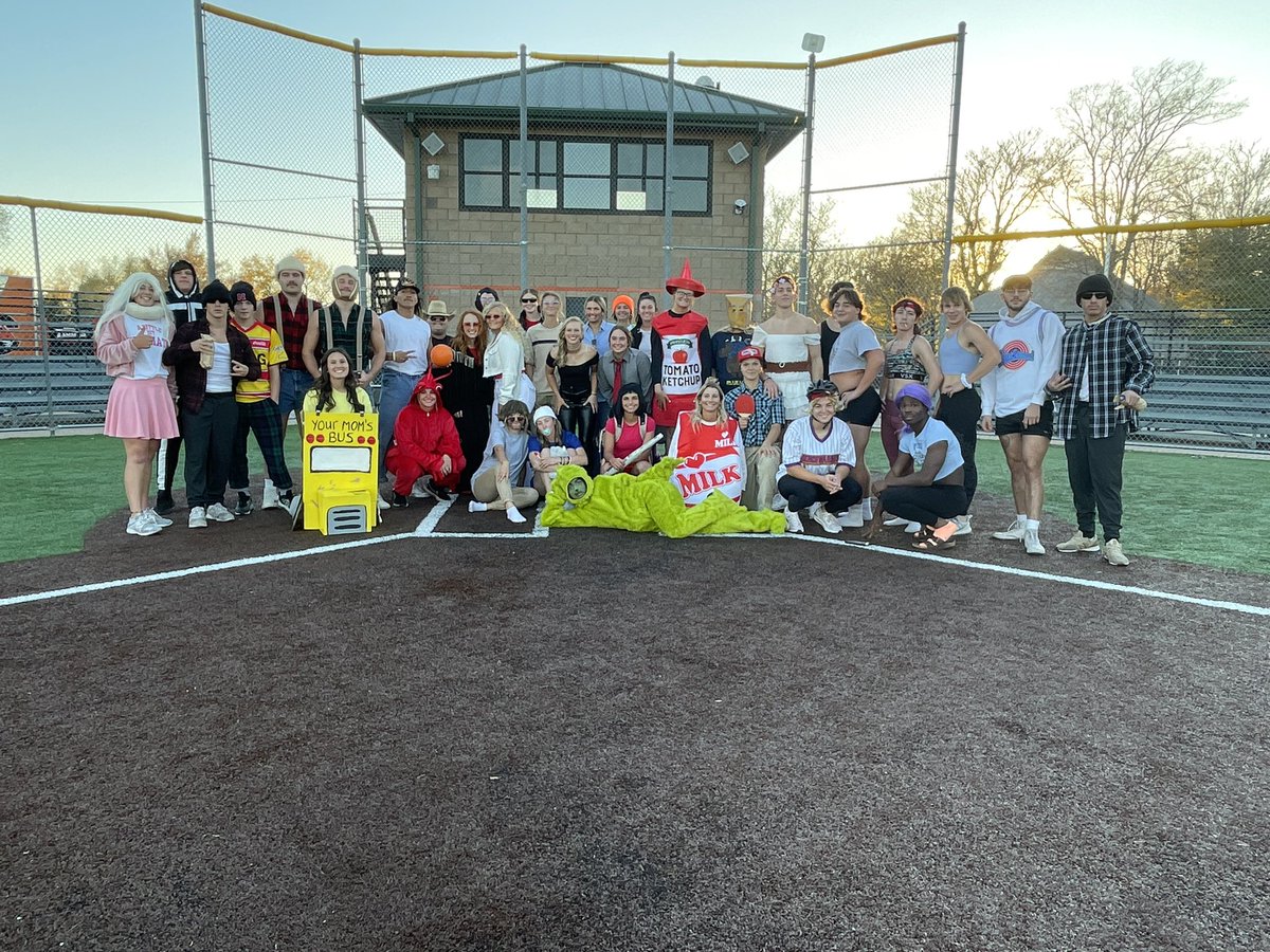 Cowley Softball &amp; Wrestling Halloween Costume kickball game 🐯🤍🧡🖤