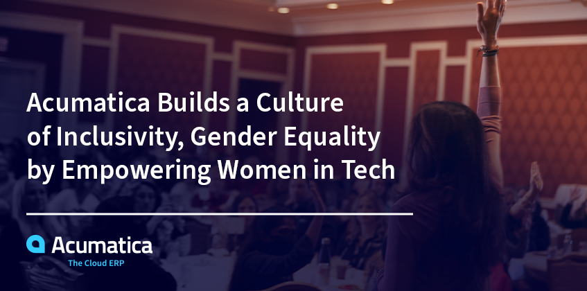 We believe a key part of the path toward #genderequality lies in building a culture of celebrating, inspiring &amp; uniting women in tech. 

We're also thrilled to launch a #WomenInTech forum within the Acumatica Community site! 

Read more: acumati.ca/3Fm76dl #DEI